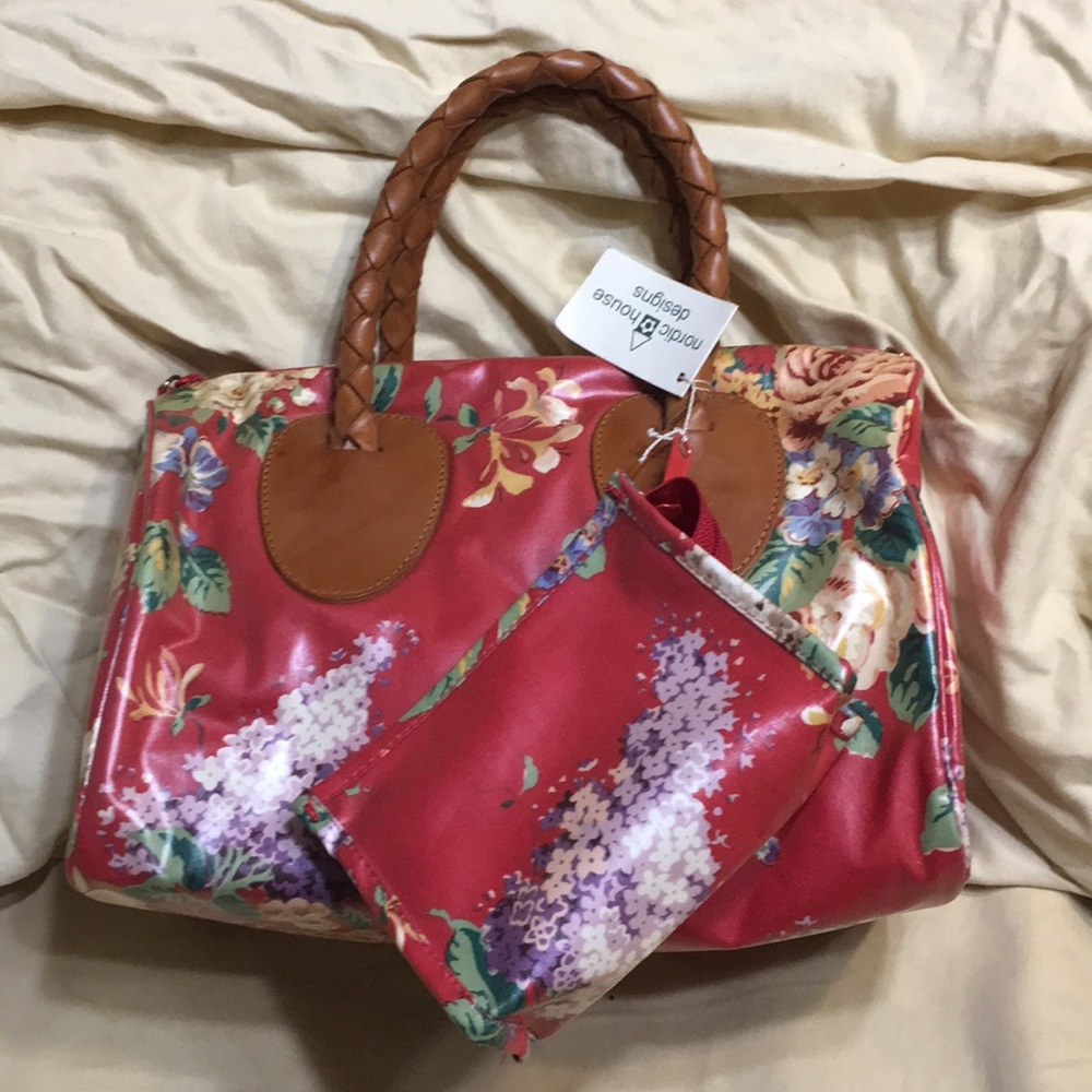 Great NWT Vintage Floral Purse by Nordic House!!